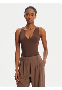 BARDOT Body Fina Low Cut 60038TB Brązowy Slim Fit. Kolor: brązowy. Materiał: syntetyk