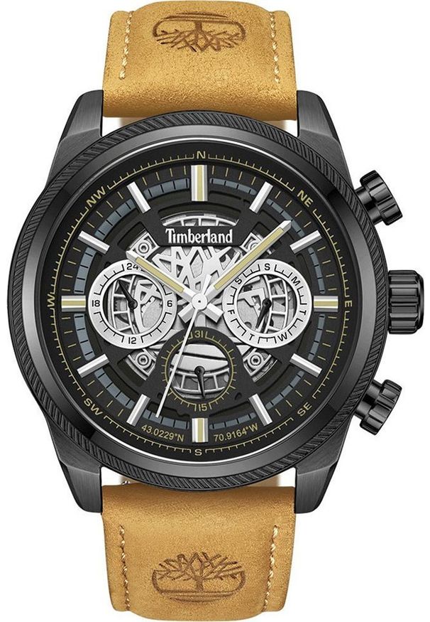 Zegarek Timberland Zegarek męski Timberland TBL.TDWGF2200706 brązowy. Kolor: brązowy
