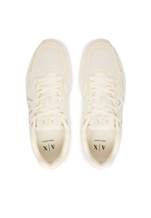 Armani Exchange Sneakersy XW002153 AF22757 MZ128 Biały. Kolor: biały. Materiał: skóra