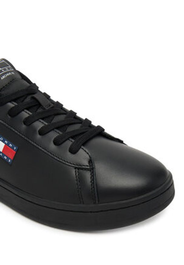 Tommy Jeans Sneakersy Archive '98 EM0EM01596 Czarny. Kolor: czarny. Materiał: skóra