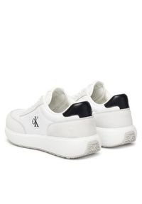 Calvin Klein Jeans Sneakersy YM0YM01370 Biały. Kolor: biały. Materiał: skóra #4