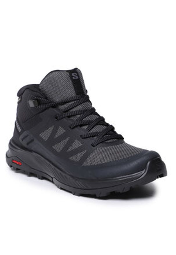 salomon - Salomon Trekkingi Outrise Mid Gtx W L47160500 Czarny. Kolor: czarny. Materiał: materiał