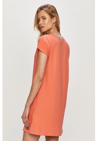 DKNY - Dkny - Koszula nocna. Kolor: pomarańczowy. Materiał: dzianina. Długość: krótkie #5