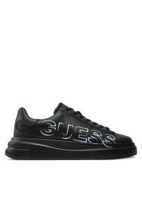 Guess Sneakersy FMPELB FAB12 Czarny. Kolor: czarny. Materiał: skóra