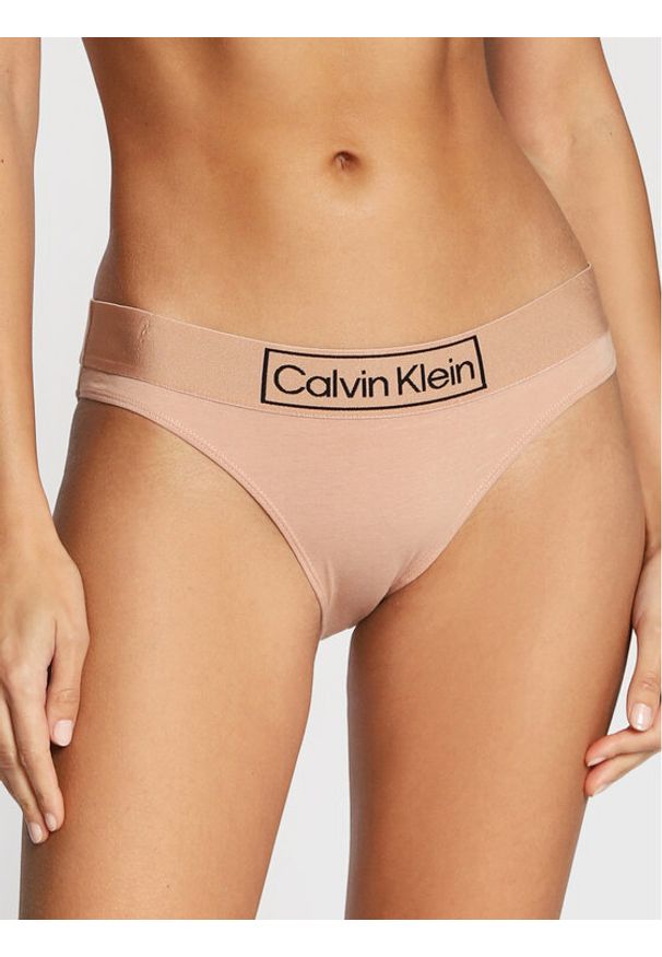 Calvin Klein Underwear Figi klasyczne 000QF6775E Beżowy. Kolor: beżowy. Materiał: bawełna