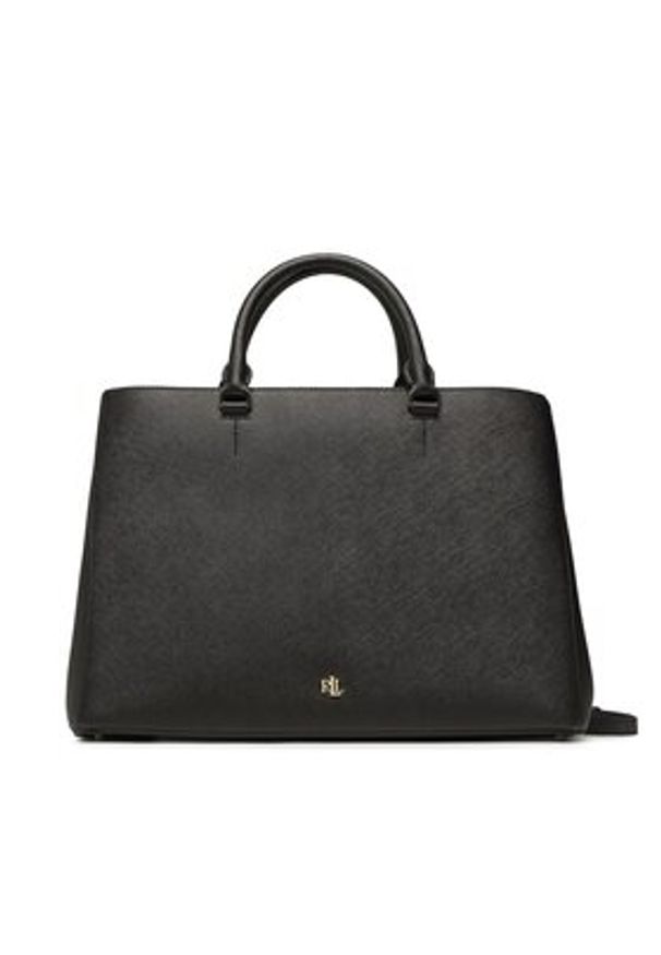 Lauren Ralph Lauren Torebka Hanna 37 431898556005 Czarny. Kolor: czarny. Materiał: skórzane