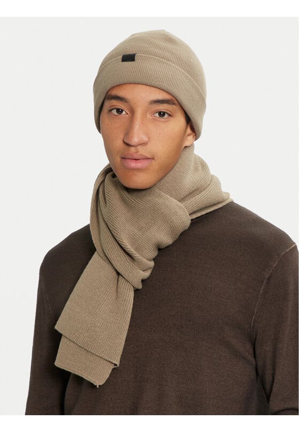 Jack & Jones Zestaw Szalik i Czapka 12163827 Zielony. Kolor: zielony. Materiał: akryl