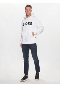 BOSS - Boss Bluza Sullivan 16 50496661 Biały Oversize. Kolor: biały. Materiał: bawełna