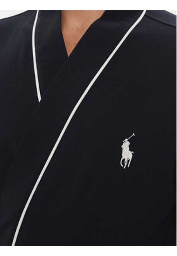 Polo Ralph Lauren Szlafrok 714899677008 Granatowy. Typ kołnierza: polo. Kolor: niebieski. Materiał: syntetyk