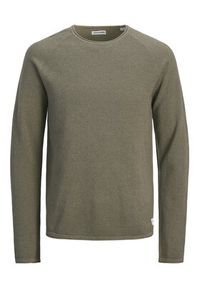 Jack & Jones Sweter Hill 12157321 Beżowy Regular Fit. Kolor: beżowy. Materiał: bawełna #5