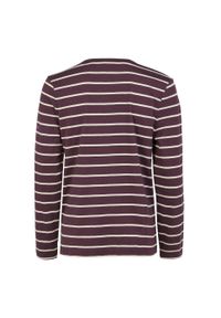 Regatta - T-shirt Damski Paski Z Długim Rękawem Federica II. Kolor: wielokolorowy, beżowy, fioletowy. Długość rękawa: długi rękaw. Długość: długie. Wzór: paski