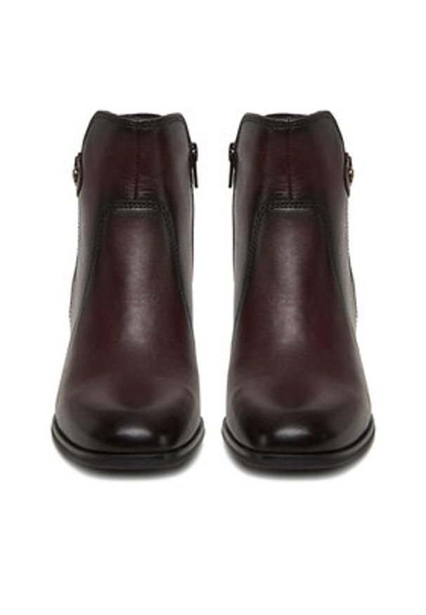 Lasocki Botki CEO-WB-THESSA-32 Bordowy. Kolor: czerwony. Materiał: skóra