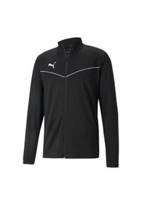Puma - Męska Kurtka Treningowa TeamRISE. Kolor: czarny. Sport: turystyka piesza