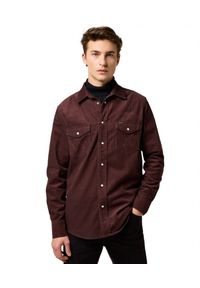 Wrangler - MESKA KOSZULA SZTRUKSOWA WRANGLER WESTERN CORD SHIRT MAHOGANY 112371428. Materiał: sztruks #1
