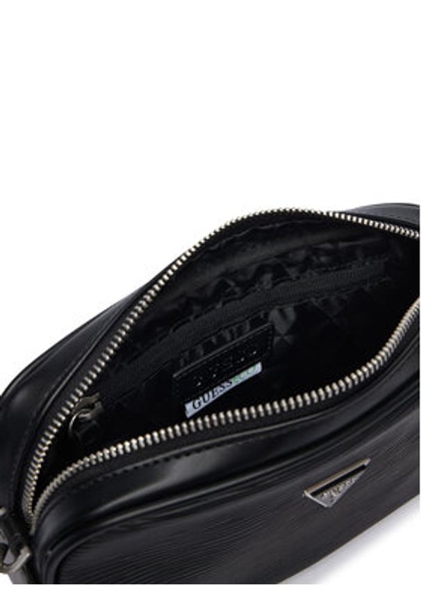 Guess Saszetka HMMIPW P6350 Czarny. Kolor: czarny. Materiał: skóra
