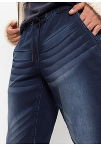 bonprix - Dżinsy dresowe slim fit, straight. Kolor: niebieski #3