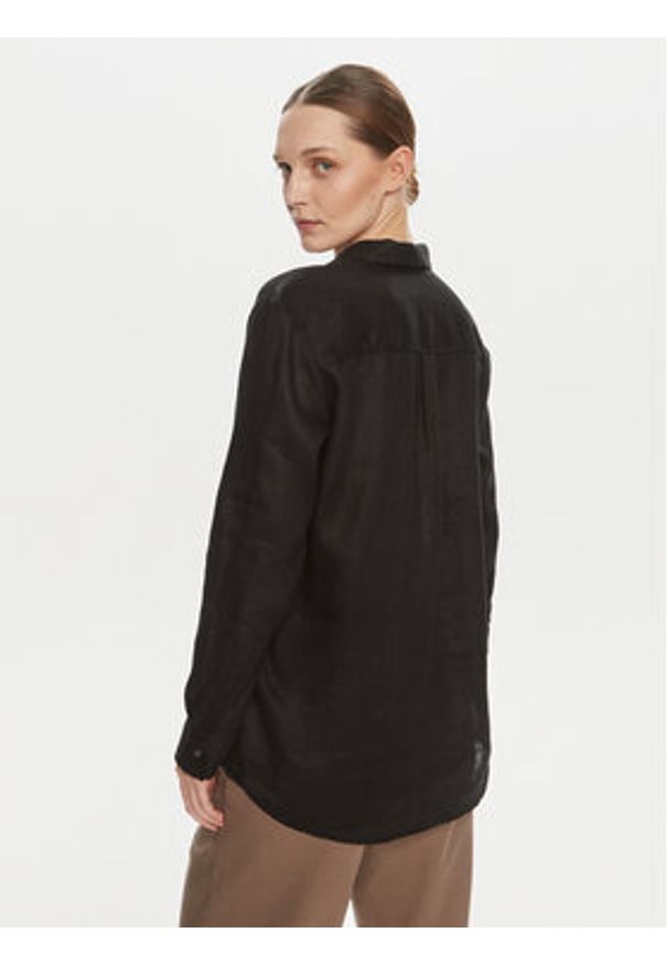 GAP - Gap Koszula 875983 Czarny Relaxed Fit. Kolor: czarny. Materiał: len