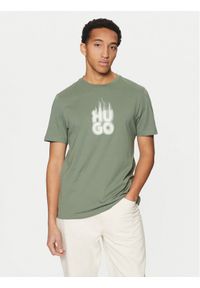 Hugo - HUGO T-Shirt Dalayer 50535363 Zielony Regular Fit. Kolor: zielony. Materiał: bawełna #1