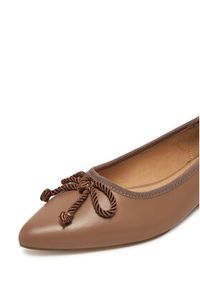 Sergio Bardi Baleriny WFA1572-29Z-SB Beżowy. Kolor: beżowy. Materiał: skóra #7