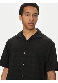 Hugo - HUGO Koszula Espino 50539288 Czarny Oversize. Kolor: czarny. Materiał: syntetyk