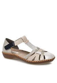 Rieker Sandały M1650-60 Beżowy. Kolor: beżowy. Materiał: syntetyk #7