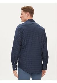 TOMMY HILFIGER - Tommy Hilfiger Koszula Circle MW0MW34649 Granatowy Slim Fit. Kolor: niebieski. Materiał: bawełna #5