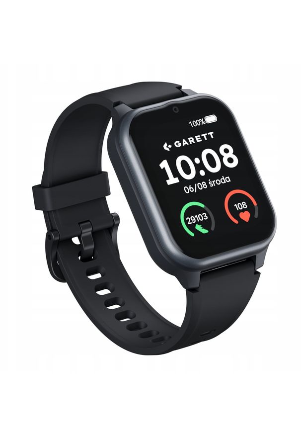 GARETT - Smartwatch Garett Garett Vita 4G czarny. Rodzaj zegarka: smartwatch. Kolor: czarny