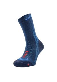 TEKO - Skarpety sportowe z wełną merino Teko ecoHIKE Discovery Light Half Cushion 2.0. Kolor: niebieski. Materiał: wełna