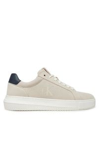 Calvin Klein Jeans Sneakersy YM0YM01299 Beżowy. Kolor: beżowy. Materiał: zamsz, skóra