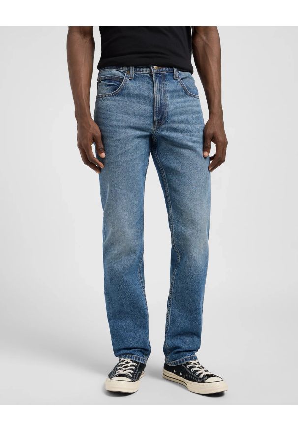 Lee - MESKIE SPODNIE LEE BROOKLYN STRAIGHT TRUE 112371078