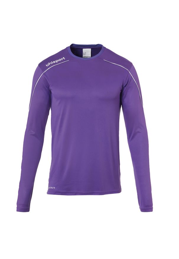 UHLSPORT - Dziecięca koszulka z długim rękawem Uhlsport Stream 22. Kolor: wielokolorowy, fioletowy, biały. Długość rękawa: długi rękaw. Długość: długie. Sezon: jesień. Sport: piłka nożna