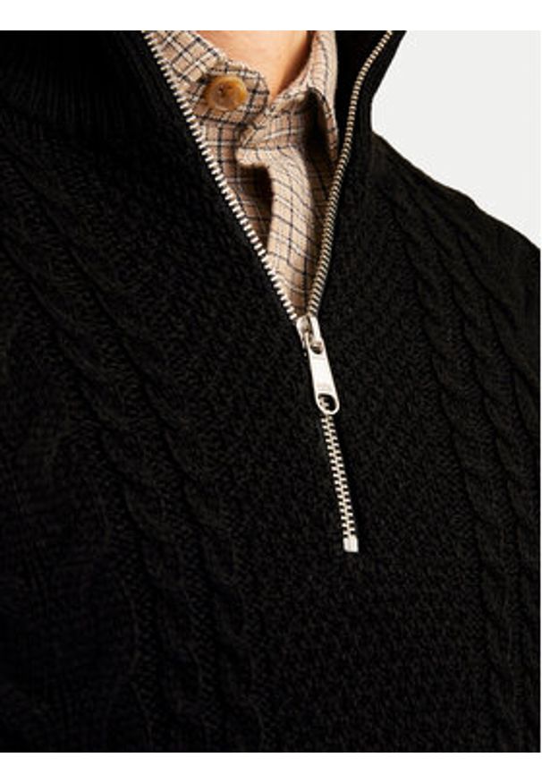 Jack & Jones - Jack&Jones Sweter Craig 12260826 Czarny Regular Fit. Kolor: czarny. Materiał: syntetyk