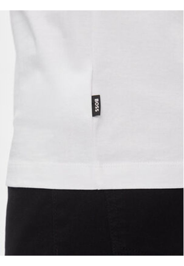 BOSS - Boss T-Shirt Tiburt 427 50506923 Biały Regular Fit. Kolor: biały. Materiał: bawełna