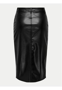JDY Spódnica z imitacji skóry Alexa 15330385 Czarny Slim Fit. Kolor: czarny. Materiał: skóra #5