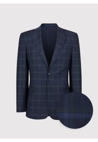 Pako Lorente - PAKO LORENTE – Granatowa marynarka garniturowa. Kolor: niebieski. Styl: elegancki #6