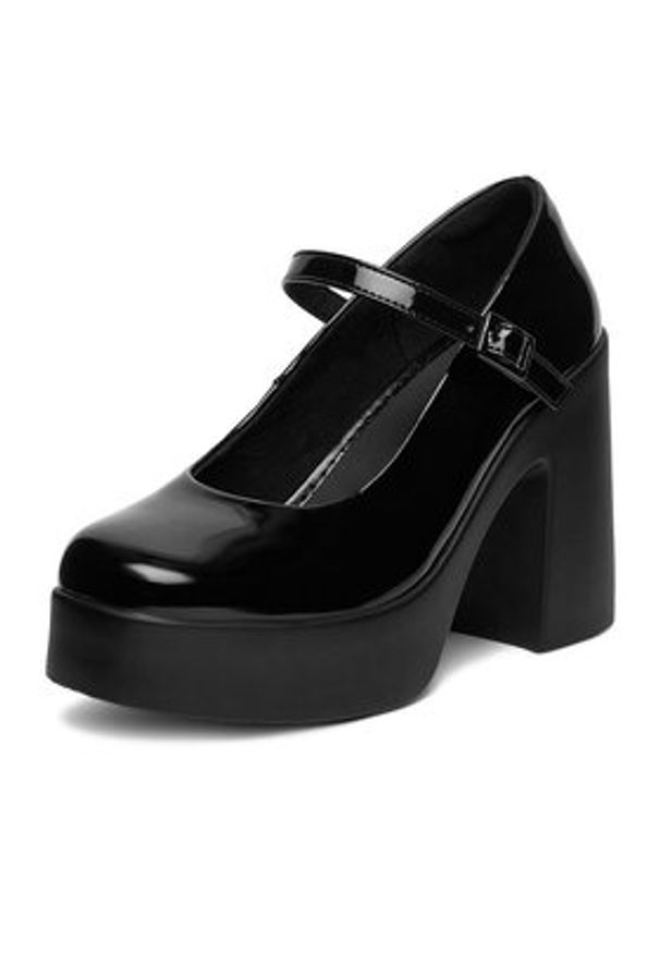 Jenny - JENNY Czółenka CEO-THORA SK6840-C Czarny. Kolor: czarny. Materiał: syntetyk, materiał
