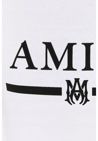 Amiri - AMIRI T-shirt męski biały z podkreślonym logo. Kolor: biały #3