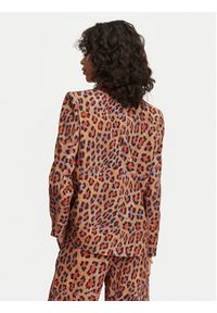 LOLA CASADEMUNT Marynarka MS2602005 Brązowy Straight Fit. Kolor: brązowy. Materiał: syntetyk #4