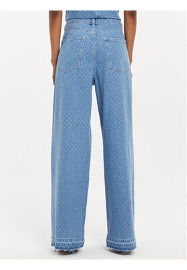 Custommade Jeansy Oteca Dots 999449608 Niebieski Wide Leg. Kolor: niebieski