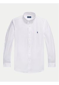 Polo Ralph Lauren Koszula 710928255002 Biały Custom Fit. Typ kołnierza: polo. Kolor: biały. Materiał: bawełna