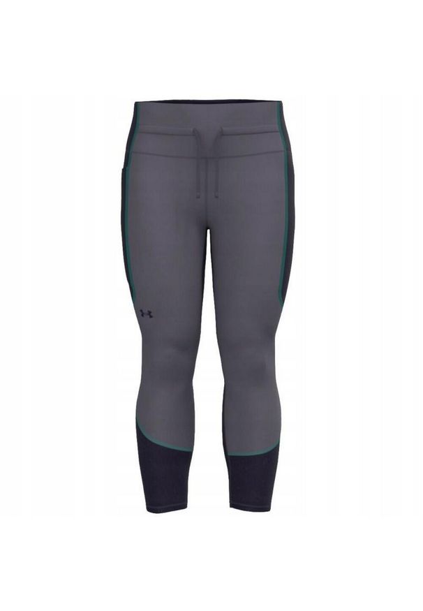 Under Armour - Spodnie Treningowe Do Biegania Do Kostek Dla Kobiet HeatGear. Kolor: szary. Długość: do kostek. Sport: turystyka piesza