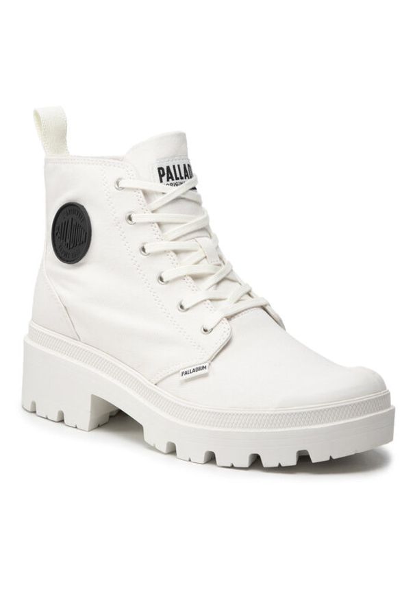 Palladium Trapery Pallabase Twill 96907-116-M Biały. Kolor: biały. Materiał: materiał