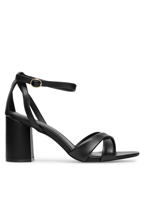 Sergio Bardi Sandały WYL3402-8Z-SB Czarny. Kolor: czarny. Materiał: skóra