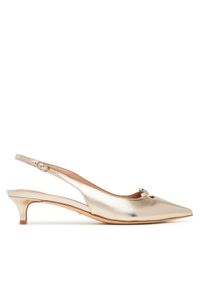 Guess Sandały FLTJES LEM05 Złoty. Kolor: złoty. Materiał: skóra