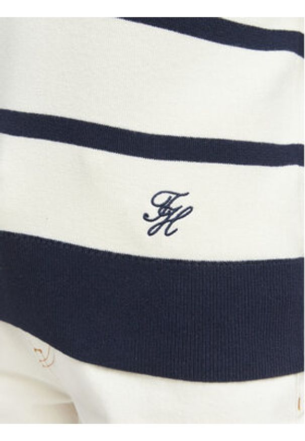 TOMMY HILFIGER - Tommy Hilfiger Sweter WW0WW45400 Beżowy Regular Fit. Kolor: beżowy. Materiał: bawełna