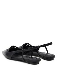 DKNY Baleriny K1524221 Czarny. Kolor: czarny. Materiał: skóra #4