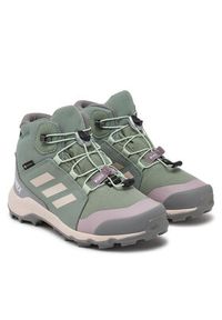 Adidas - adidas Trekkingi Terrex Mid GORE-TEX JI1356 Zielony. Kolor: zielony. Materiał: materiał #3