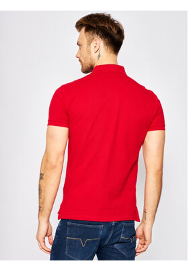 Polo Ralph Lauren Polo Core Replen 710548797 Czerwony Slim Fit. Typ kołnierza: polo. Kolor: czerwony. Materiał: bawełna
