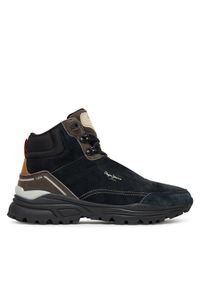 Pepe Jeans Sneakersy Darren Boot M PMS600011 Czarny. Kolor: czarny. Materiał: zamsz, skóra