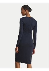 Lauren Ralph Lauren - LAUREN RALPH LAUREN Sukienka dzianinowa 200P14033001 Granatowy Slim Fit. Kolor: niebieski. Materiał: syntetyk #6